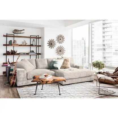 106′′ Wide Reversible Sofa & Chaise