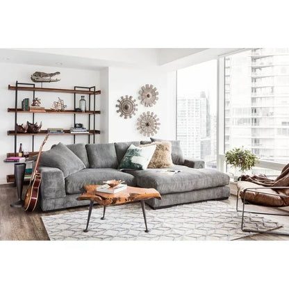 106′′ Wide Reversible Sofa & Chaise